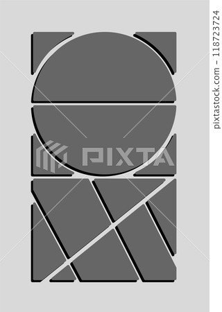 Template collage of eight frames, images, photos Template collage of eight frames, images, photos 118723724