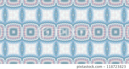 Abstract Kaleidoscope Geometry Psychedelic Art Pink Blue White Pattern Background 118723823