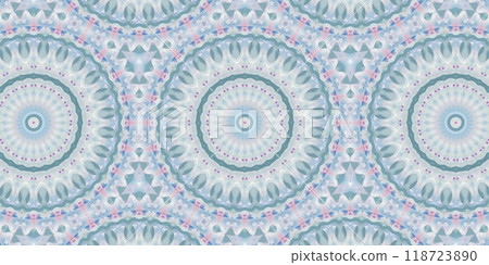 Abstract Kaleidoscope Geometry Psychedelic Art Pink Blue White Pattern Background 118723890