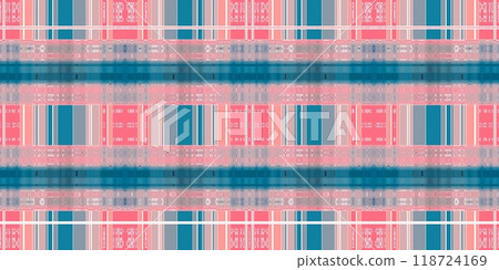 Abstract Kaleidoscope Geometry Psychedelic Art Pink Blue White Pattern Background 118724169