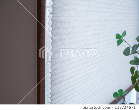 White honeycomb shade 118724671
