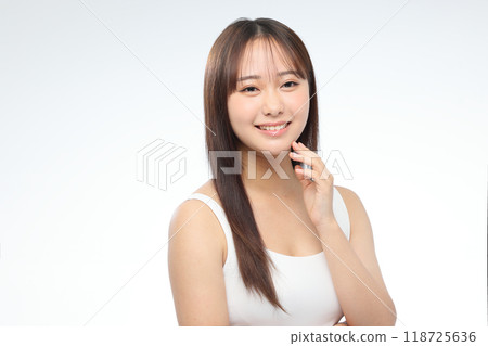 年輕女子的美麗 118725636