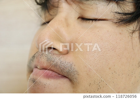 Man with a mustache Man with a mustache 118726056