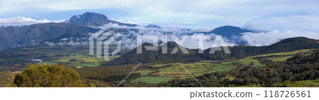 Panoramic view of the Plaine de Cafres in Reunion Island Panoramic view of the Plaine de Cafres in Reunion Island 118726561