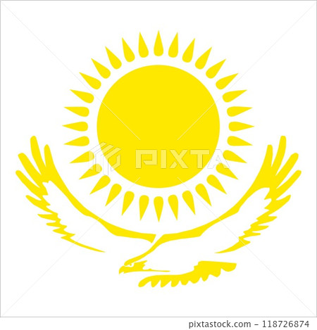 Kazakhstan element flag illustration vector design 118726874