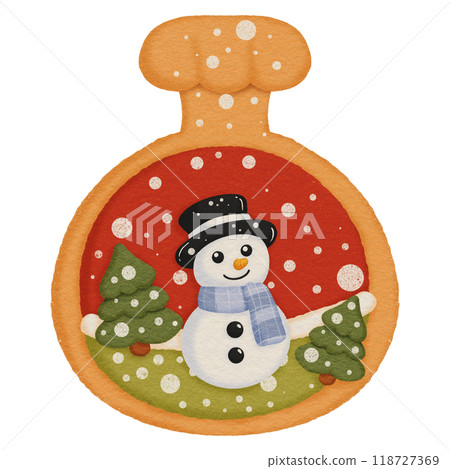 Christmas Ornament Cookie with Colorful Icing Christmas Ornament Cookie with Colorful Icing 118727369
