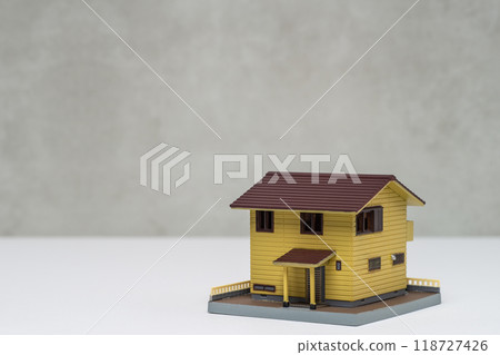 簡單的獨立式住宅的縮影 簡單的獨立式住宅的縮影 118727426