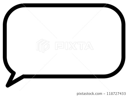 Simple speech bubble Simple speech bubble 118727433