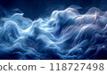 Abstract blue wavy texture resembling sea or ice 118727498