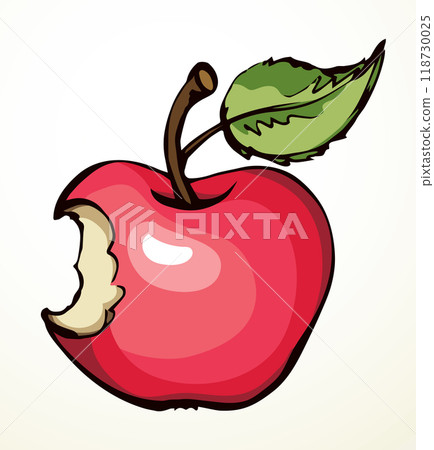 Stub from Apple. Vector drawing 118730025