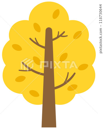 Hand drawn foliage autumn tree 118730644
