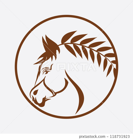 Horse Logo Template Vector icon 118731923
