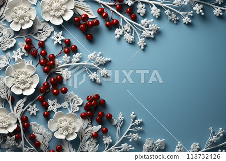 Light blue background, sky background with white twigs. Light blue background, sky background with white twigs. 118732426