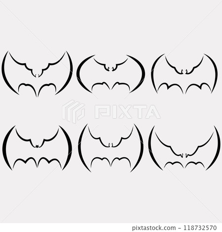 collection of bat logos collection of bat logos 118732570