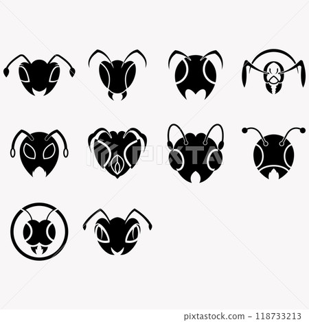 vector image illustration ant logo vector image illustration ant logo 118733213