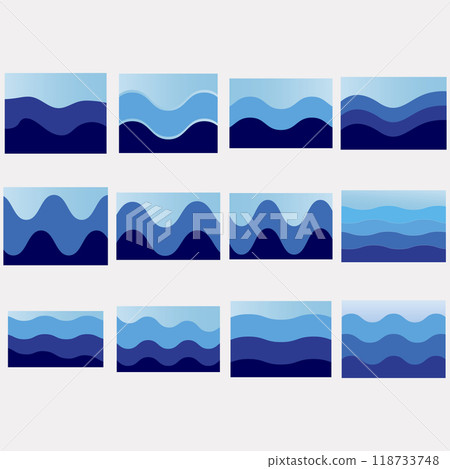 collection of abstract background of sea view 118733748