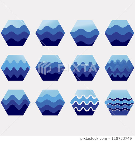 collection of abstract background of sea view collection of abstract background of sea view 118733749