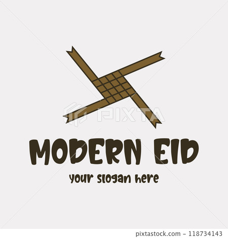 Vector image illustration of a modern ketupat Vector image illustration of a modern ketupat 118734143