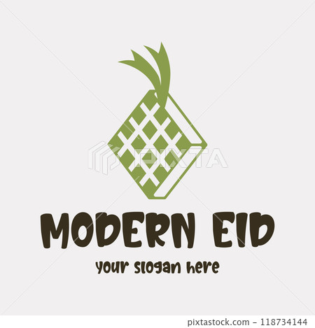 Vector image illustration of a modern ketupat Vector image illustration of a modern ketupat 118734144