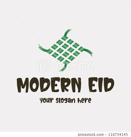 Vector image illustration of a modern ketupat Vector image illustration of a modern ketupat 118734145