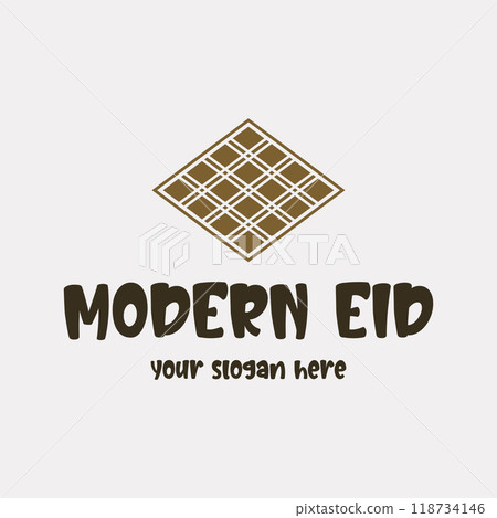 Vector image illustration of a modern ketupat Vector image illustration of a modern ketupat 118734146