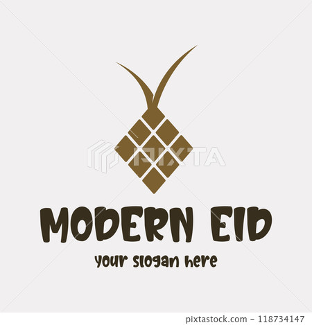 Vector image illustration of a modern ketupat Vector image illustration of a modern ketupat 118734147