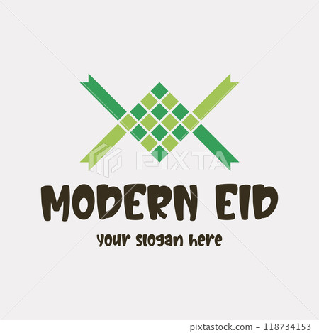 Vector image illustration of a modern ketupat 118734153