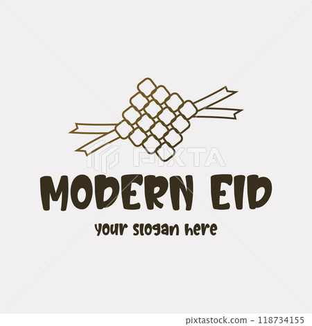 Vector image illustration of a modern ketupat 118734155