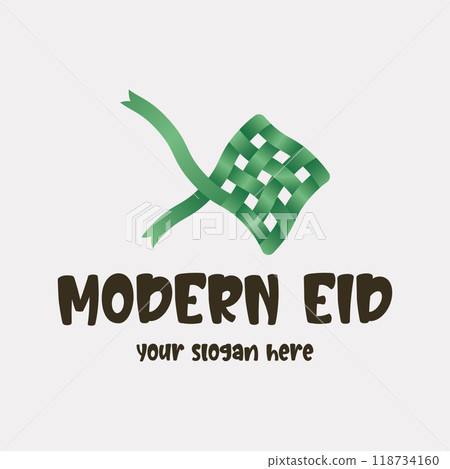 Vector image illustration of a modern ketupat 118734160