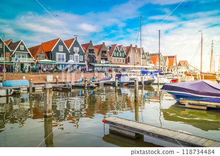 skyline of old town Zaanse Schans 118734484