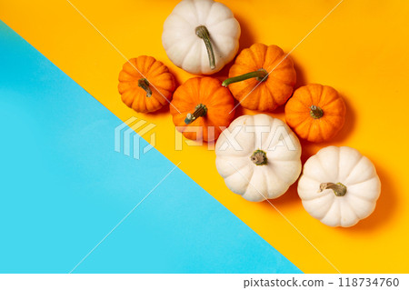 pumpkin on table 118734760