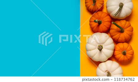 pumpkin on table 118734762