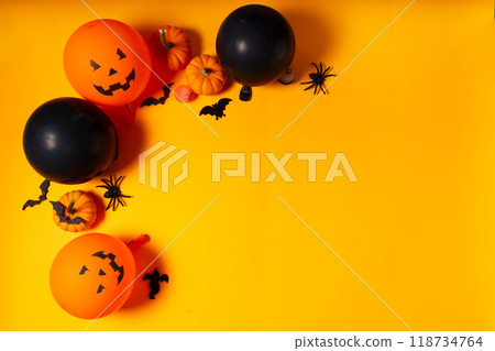 pumpkin on table 118734764