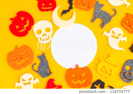 pumpkin on table 118734777