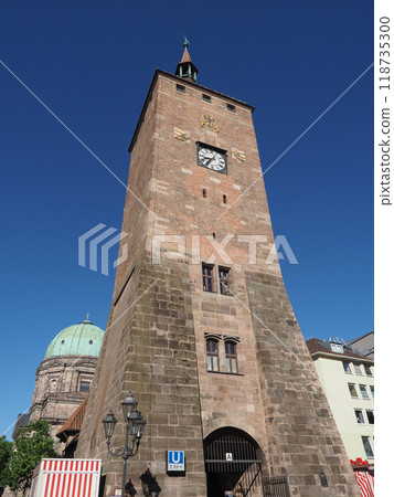 Weisser Turm white tower in Nuernberg 118735300