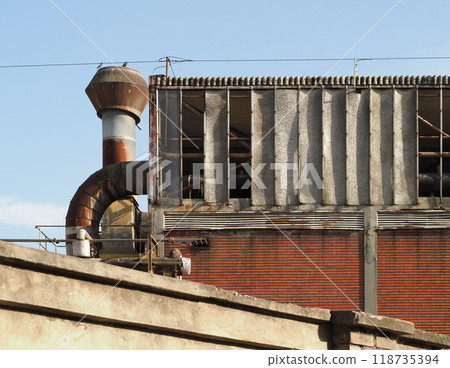 abandoned factory ruins abandoned factory ruins 118735394