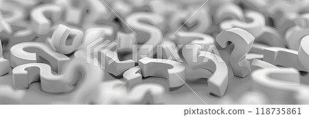 A black and white photo shows a stack of letters and numbers 118735861