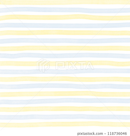 Blue Yellow Hand Drawn Stripe Pattern Background Overlay  118736046