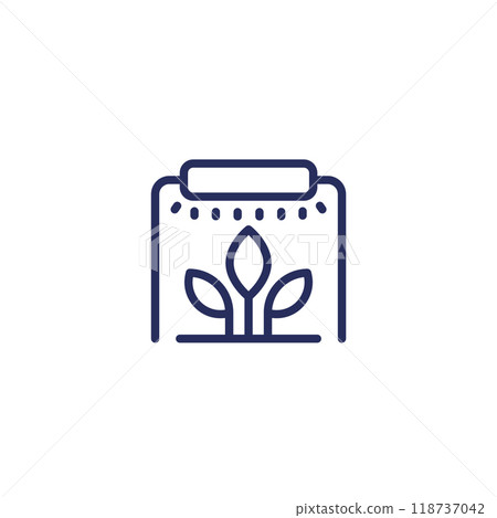 phytolamp line icon on white phytolamp line icon on white 118737042