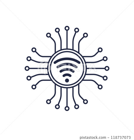 Wi-fi connection, fast wi-fi network icon Wi-fi connection, fast wi-fi network icon 118737073