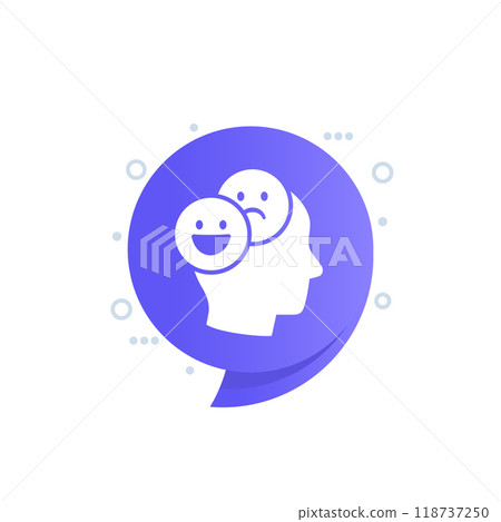 mood swings icon, change of mood vector 118737250