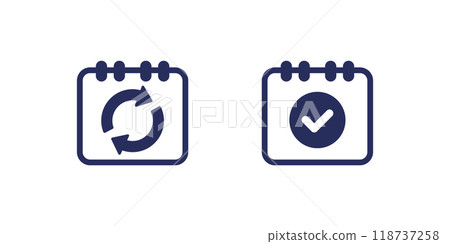 monthly subscription auto-renewal icons on white monthly subscription auto-renewal icons on white 118737258