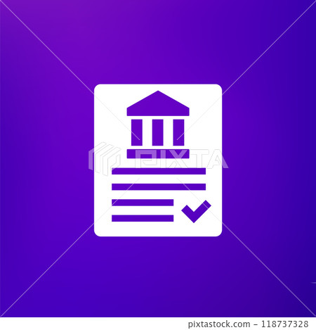 policy or compliance icon, vector 118737328