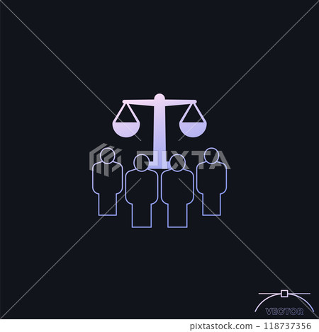 class action icon, collective legal case vector class action icon, collective legal case vector 118737356