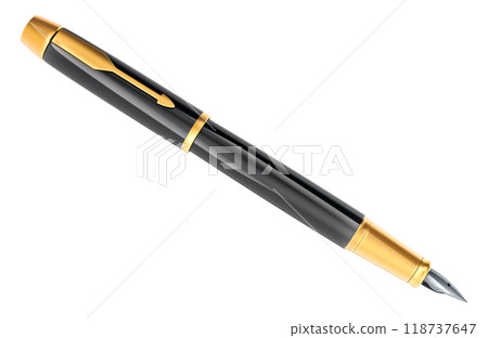 Fountain Pen, 3D rendering Fountain Pen, 3D rendering 118737647