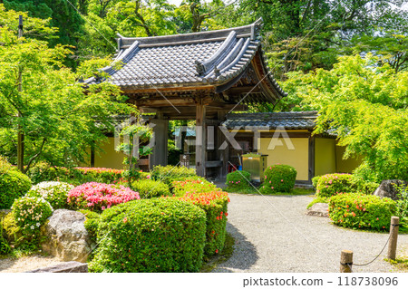 滋賀縣犬神郡高良町、西明寺（江東三山）、風景園林（蓬萊庭園） 118738096