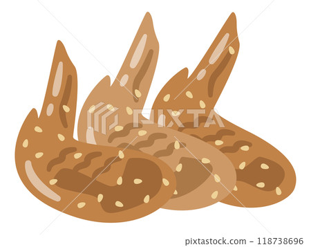 Chicken wings illustration 118738696