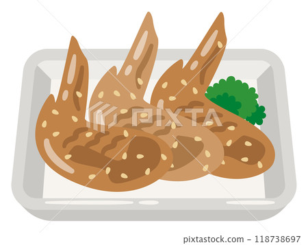 Chicken wings illustration Chicken wings illustration 118738697