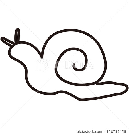 Illustration of a simple snail 118739456