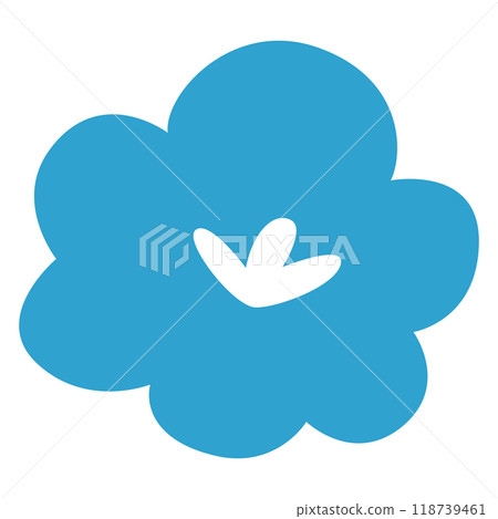 Simple flower illustration 118739461